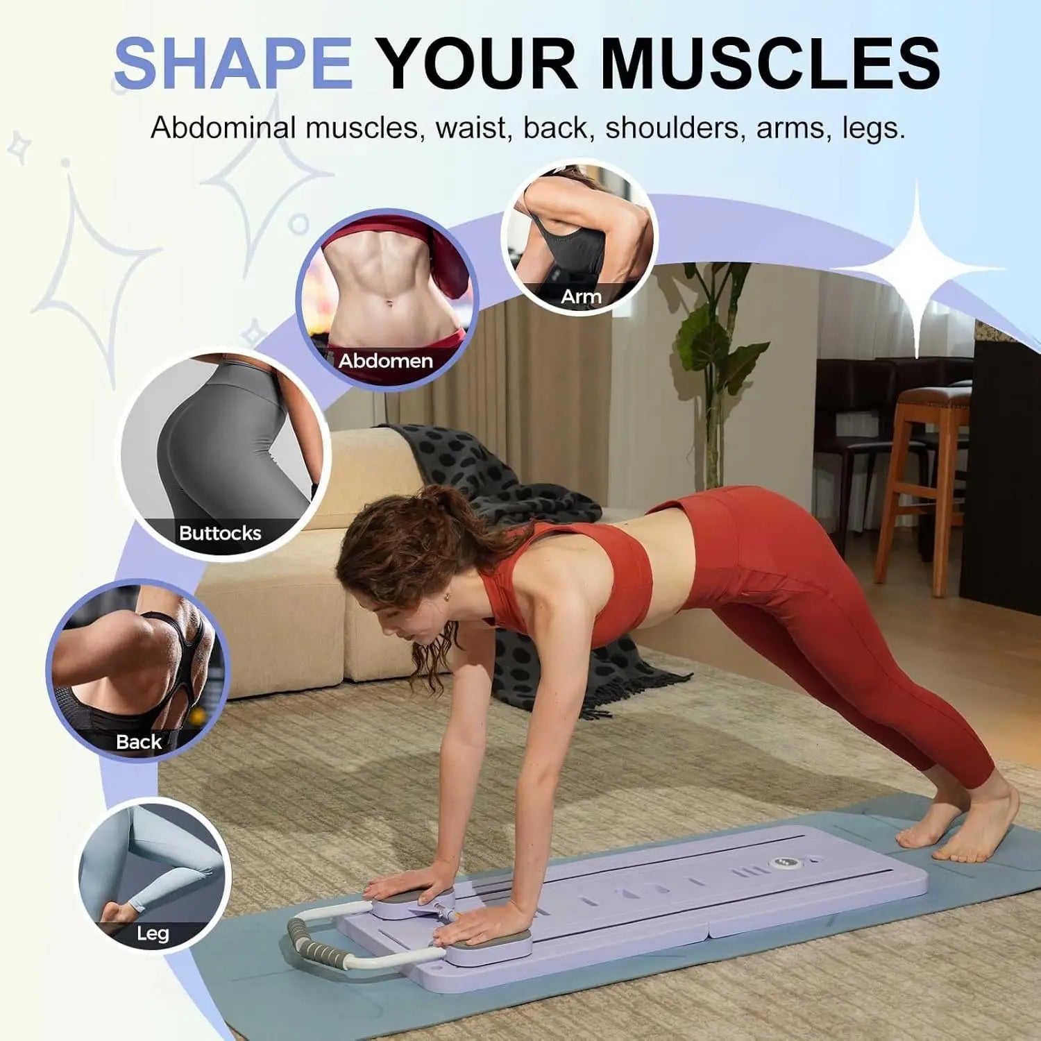 Elevate Your Fitness Routine with the Multifunctional Abdominal Board - Ultimate Pilates Reformer & Core Workout Equipment